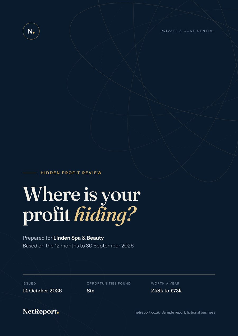 Cover of the Hidden Profit Review sample report